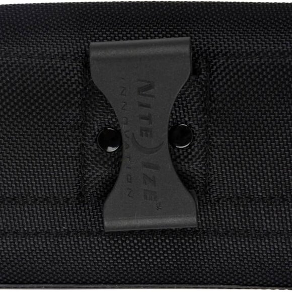 Lightly Handled Nite Ize Clip Case Sideways Black XL Rugged Nylon Phone Holster - Picture 2 of 2
